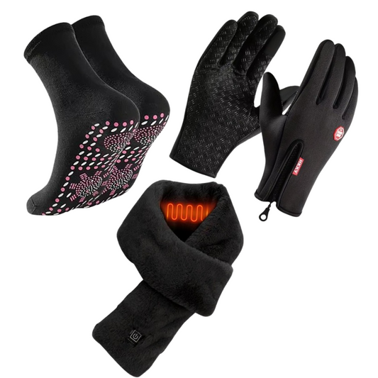 Kit Gants/Chaussettes/Écharpe Chauffants